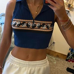 Urban Outfitters cropped ying-yang top